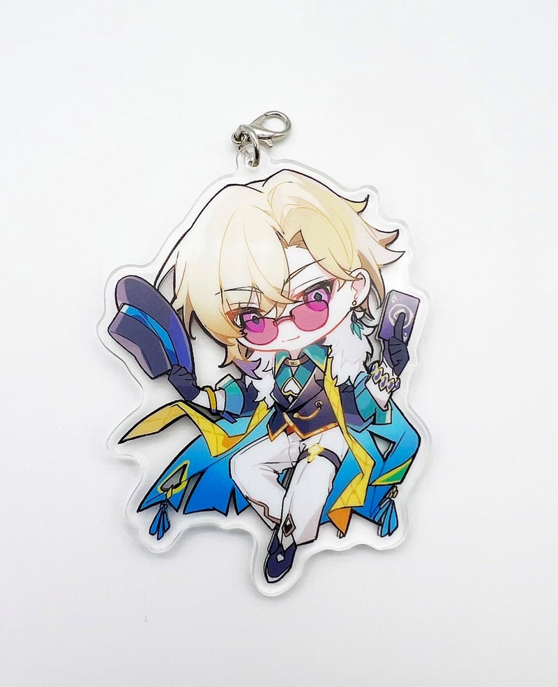 YJacuing Honkai: Star Rail Chibi Cute Acrylic Stand Figure Keychain - Image 3